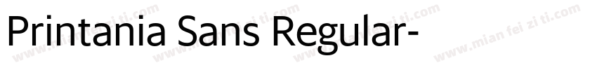 Printania Sans Regular字体转换